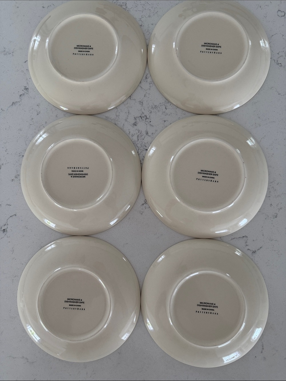 Pottery Barn Red, Green & yellow Decorative Ceramic Plates - Set of 6 - Picture 4 of 4